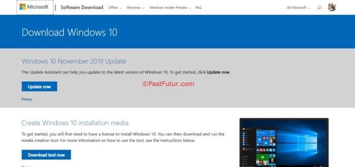 Microsoft Windows Download Page