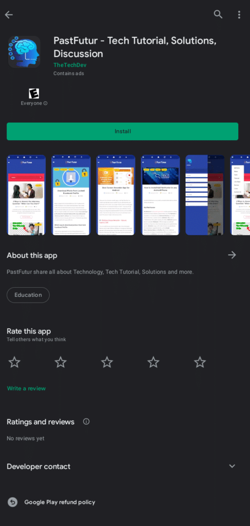 Pastfutur app